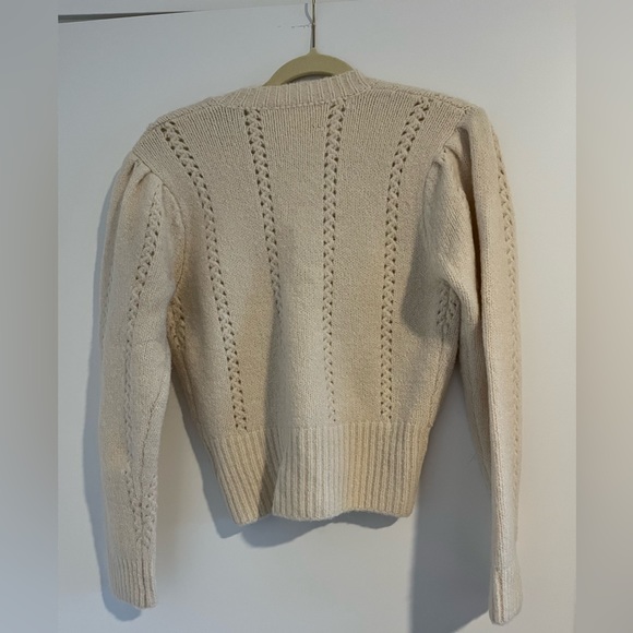 ASTR label cream sweater wrap around wool blend - Picture 2 of 5